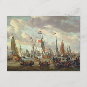 Tsar Peter I besökte England i januari 1698 Vykort