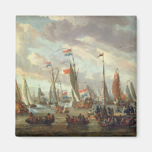 Tsar Peter mig som besöker England i Januari 1698 Magnet