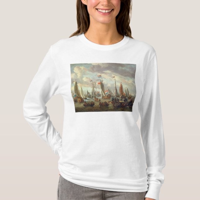 Tsar Peter mig som besöker England i Januari 1698 Tee Shirt (Framsida)