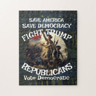 Tsar Rue Lögnhals Trump POTUS Patriotisk MAGA Tåg Pussel