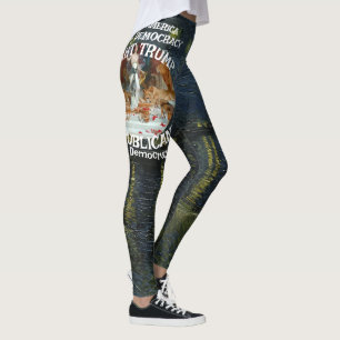 Tsar Rue Lögnhals Trump Republikanska partiet USA Leggings