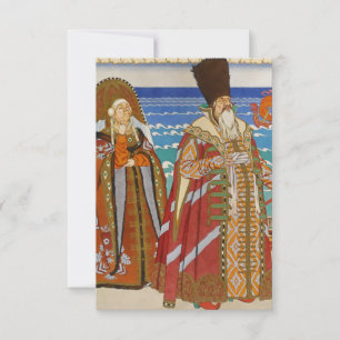 “Tsar Saltan och Babarikha” av Ivan Bilibin Tack Kort