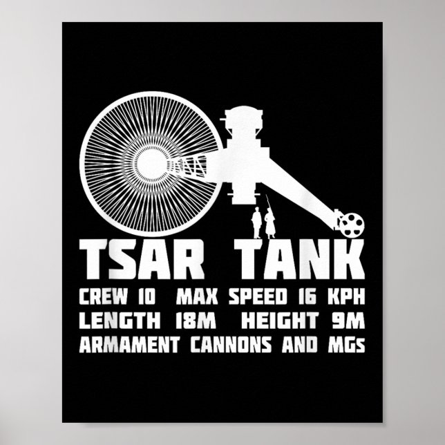 Tsar Tank Russian Ww1 Experimental Giant Tank Poster (Framsidan)