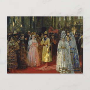 Tsaren väljer en brud, c.1886 vykort