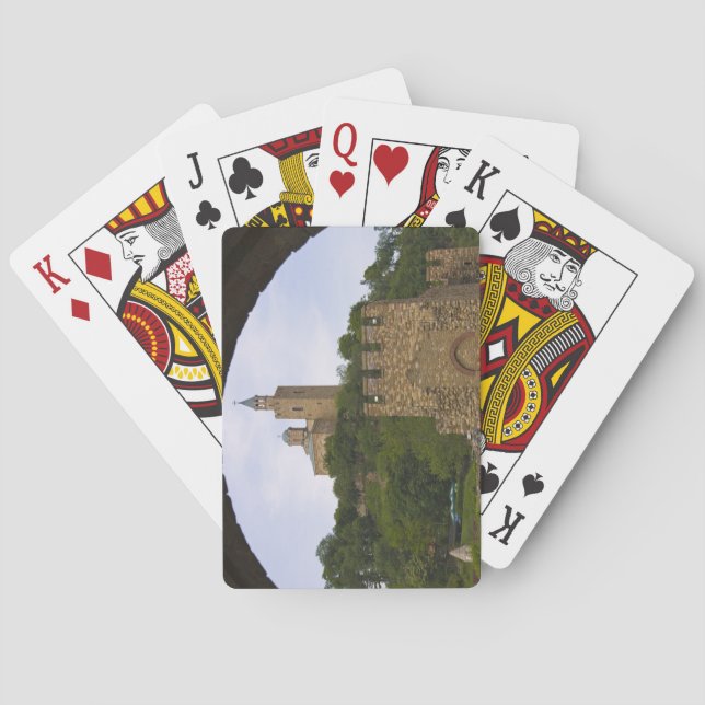 Tsarevets medeltida fäste spelkort (Baksidan)