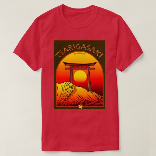 TSARIGASAKI SURFING JAPAN T SHIRT (Design framsida)