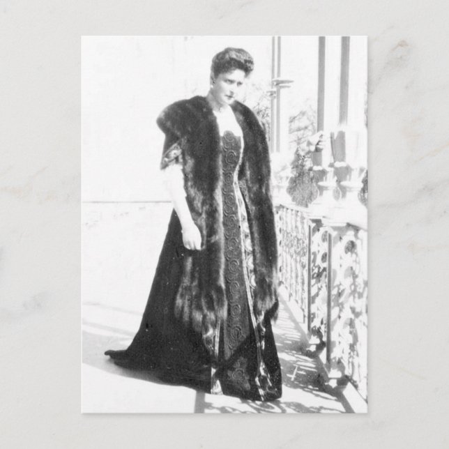 Tsarina Alexandra från Ryssland, make Tsar Romanov Vykort (Framsida)