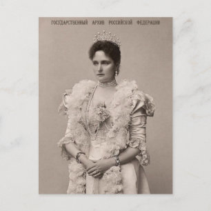 Tsarina Alexandra, press på ryska vykort