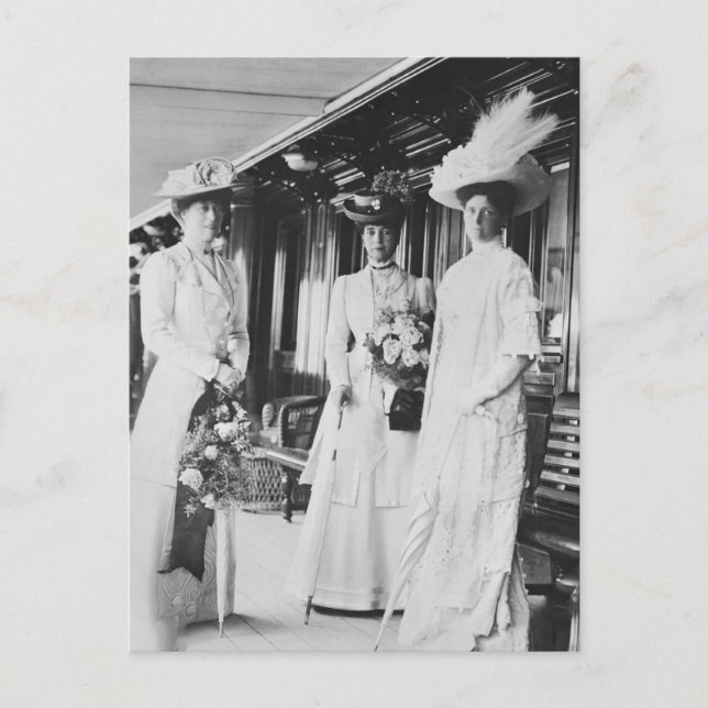 Tsarinnan Alexandra av Ryssland & Kejsarinnan Mari Vykort (Framsida)