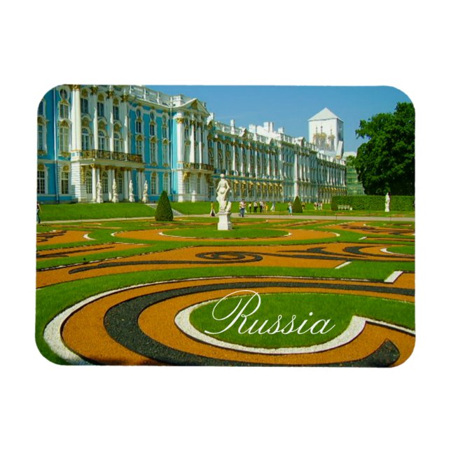 Tsarskoye Selo Pushkin Cathrine Palace Ryssland Magnet (Horisontell)