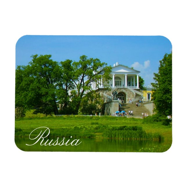Tsarskoye Selo Pushkin Cathrine Palace Ryssland Magnet (Horisontell)
