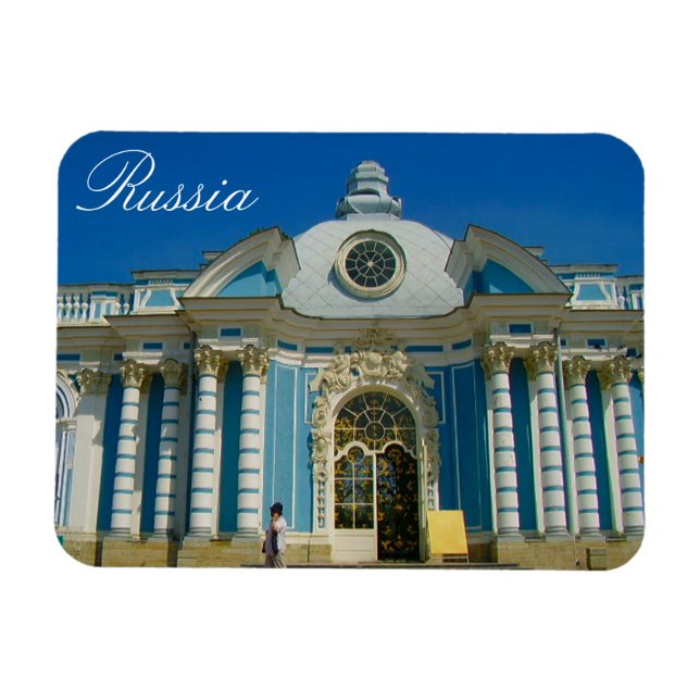 Tsarskoye Selo Pushkin Cathrine Palace Ryssland Magnet (Horisontell)