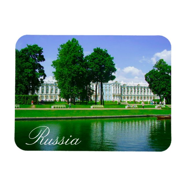Tsarskoye Selo Pushkin Cathrine Palace Ryssland Magnet (Horisontell)