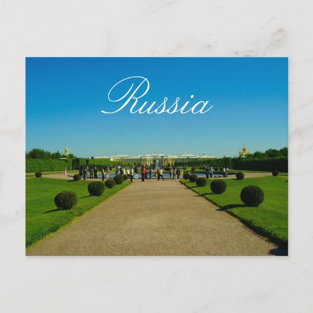 Tsarskoye Selo Pushkin Cathrine Palace Ryssland Vykort (Framsida)