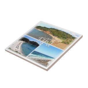 TSC022 ELBA ISLAND, Mosaic, Toskana Kakelplatta