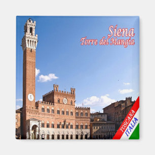 TSC046 SIENA, Torre del Mangia, Toskana, Fridge Magnet