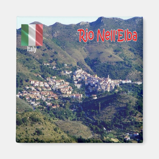 TSC070 RIO NELL'ELBA, ELBA Island Tuscany Fridge Magnet (Framsidan)