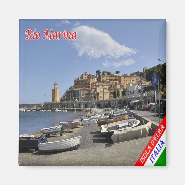 TSC072 RIO MARINA ELBA Island, Toskana, Fridge Magnet (Framsidan)