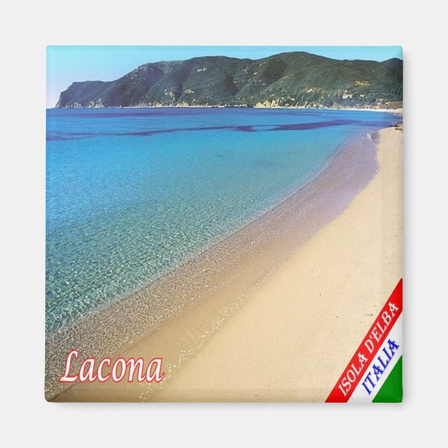 TSC075 LACONA, ELBA Island, Toskana, Fridge Magnet (Framsidan)