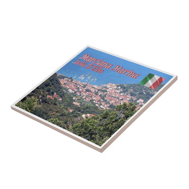 TSC081 MARCIANA MARINA, ELBA Island Kakelplatta (Sidan)