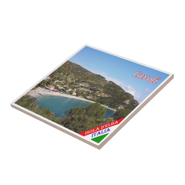 TSC083 CAVOLI, ELBA Island, Toskana Kakelplatta (Sidan)