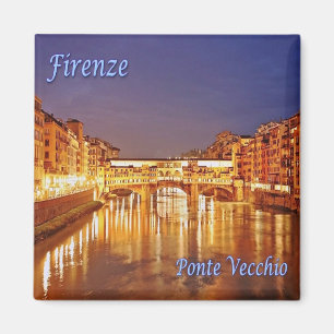 TSC086 FLORENCE - Old Bridge - Toskana - Bridge Magnet