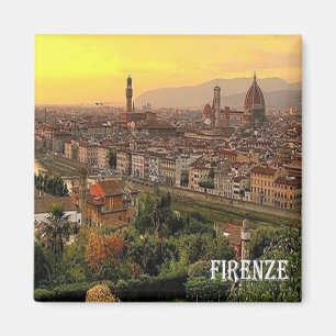 TSC088 FLORENCE - Cityscape - Toskana - Bridge Magnet