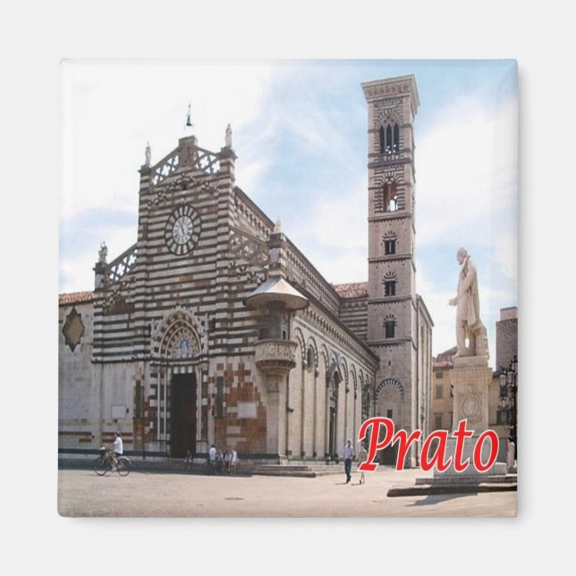 TSC092 PRATO, Toscana, Italien, Fridge Magnet (Framsidan)