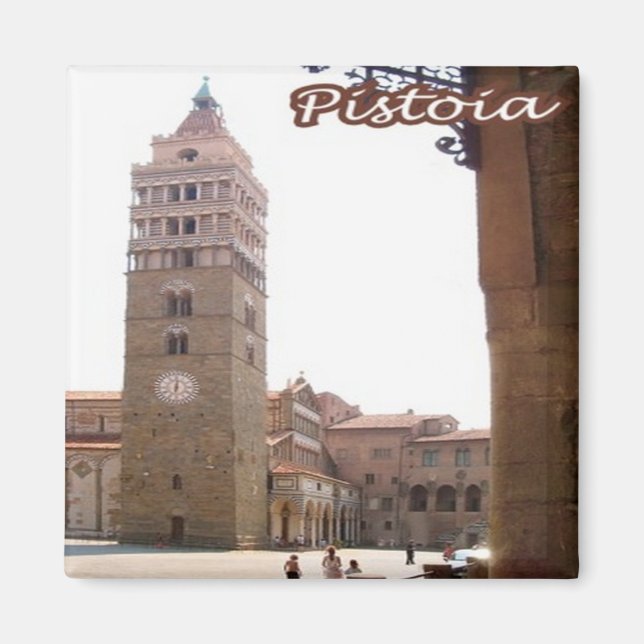 TSC093 PISTOIA, Toscana, Italien, Fridge Magnet (Framsidan)