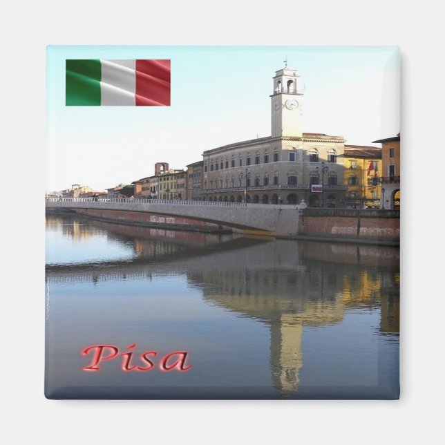 TSC101 PISA, Praetorian Palace, Toskana, Fridge Magnet (Framsidan)