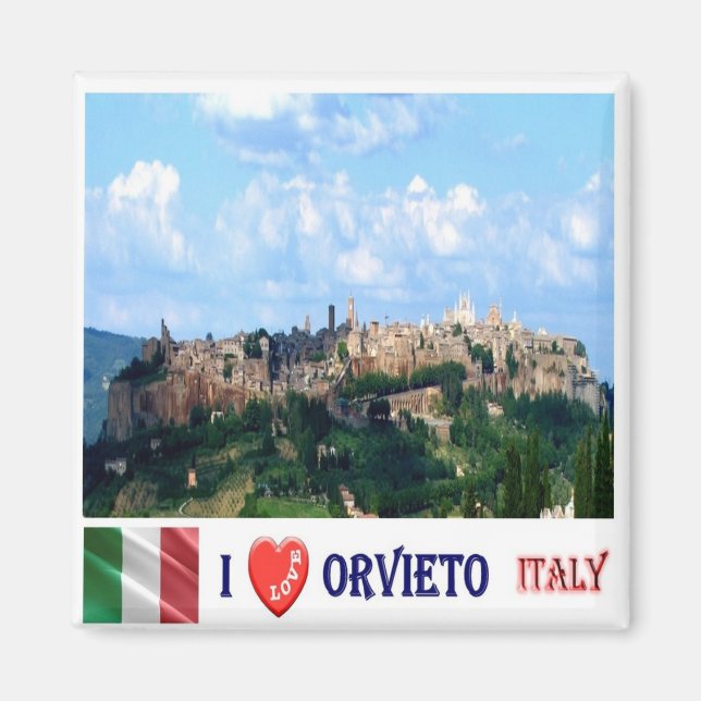 TSC103 ORVIETO I Kärlek, Toscana, Italien, Fridge Magnet (Framsidan)