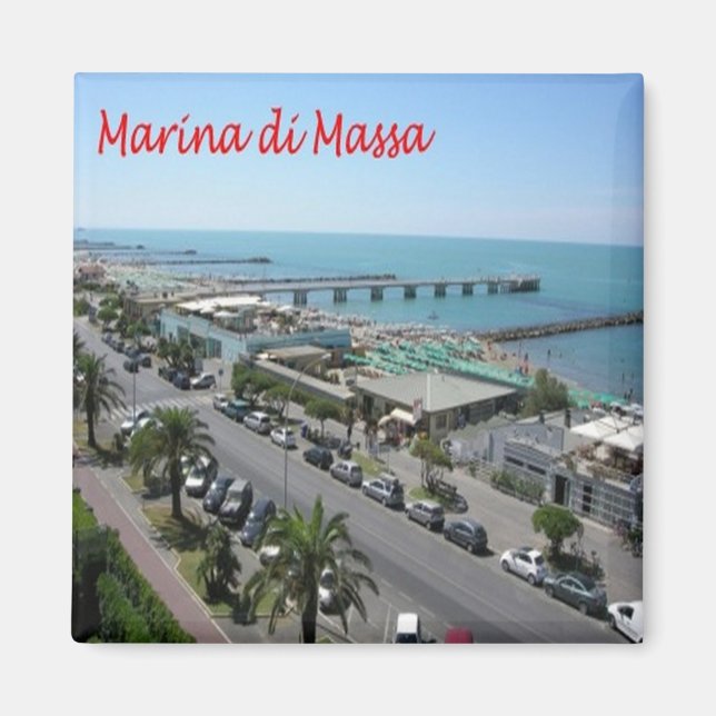 TSC108 MARINA DI MASSA, Toskana, Italien, Fridge Magnet (Framsidan)