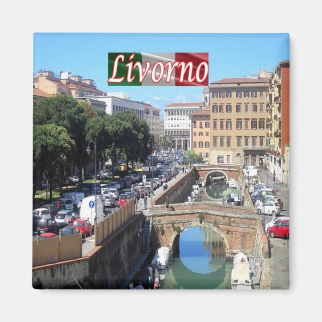 TSC114 LIVORNO, Climate Stones, Tuscany, Fridge Magnet (Framsidan)