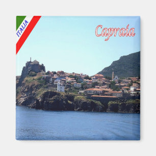 TSC130 CAPRAIA, Panorama, Toskana, Italien, Fridge Magnet