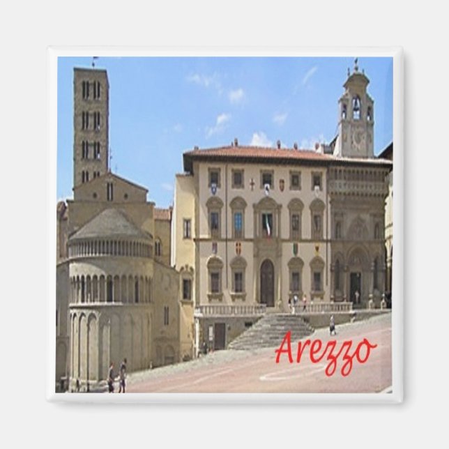 TSC135 AREZZO, Toskana, Italien, Europa, Fridge Magnet (Framsidan)