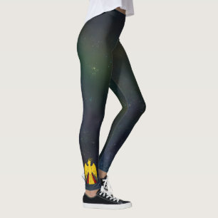 TSDS Kung av Earth Galaxy Bakgrund Leggings