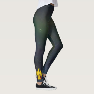 TSDS Kung av Earth Galaxy Bakgrund Leggings