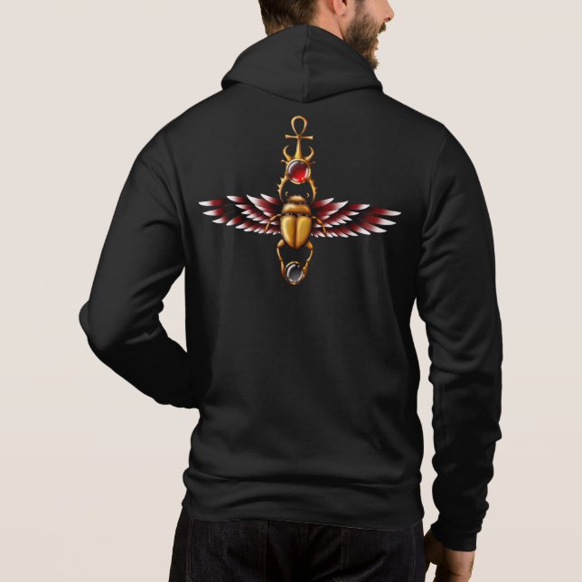 TSDS: Seth Scarab Tröja Grafisk Hoodie (Baksida)