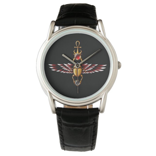 TSDS: Seth's Scarab Jackar Graphic Armbandsur (Framsida)