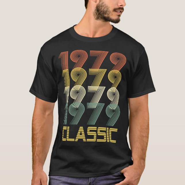 Tshirt 1979 för gåva för legender för t shirt (Framsida)