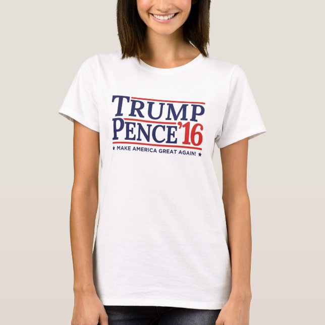 Tshirt 2016 för trumfencentmyntval t-shirt (Framsida)