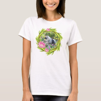 Tshirt 2 för vårtulpanKeeshond T-shirt