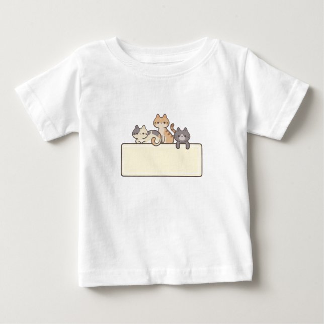 Tshirt baby logotyp les chats  t shirt (Framsida)