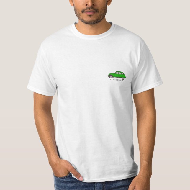 Tshirt deudeuche verte t shirt (Framsida)
