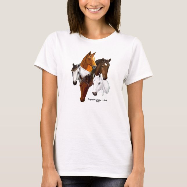 Tshirt ett förgånget vara för häst som galen t-shirt (Framsida)