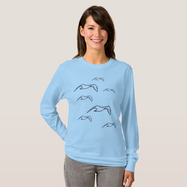 Tshirt - Fågelskara Måsar T-shirt (Hel framsida)