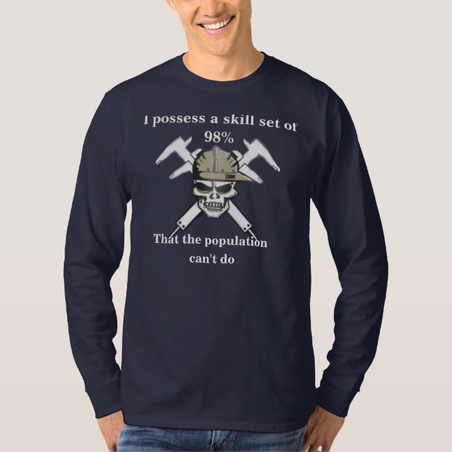 tshirt för 100% riktig old schoolmaskinist tee (Framsida)