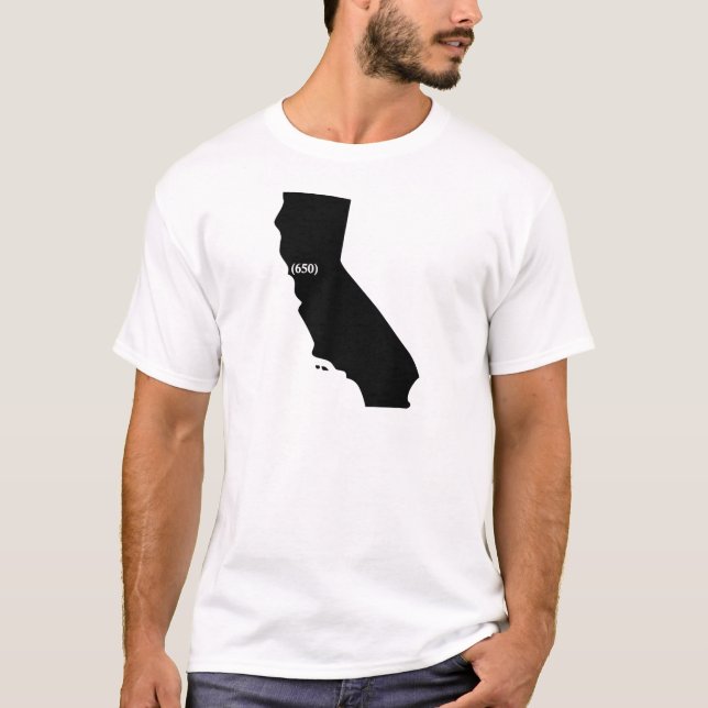 Tshirt för 650 riktnummer, fjärdområde, tröja (Framsida)