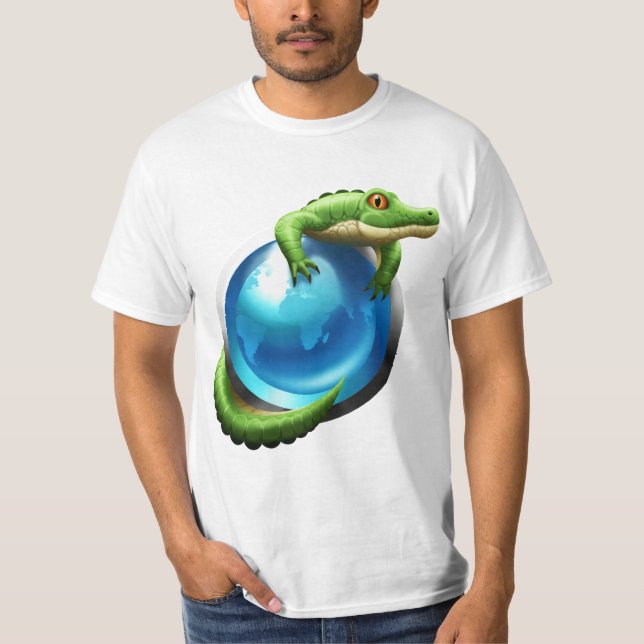 Tshirt för All2gethr-alligatormaskot Tee (Framsida)