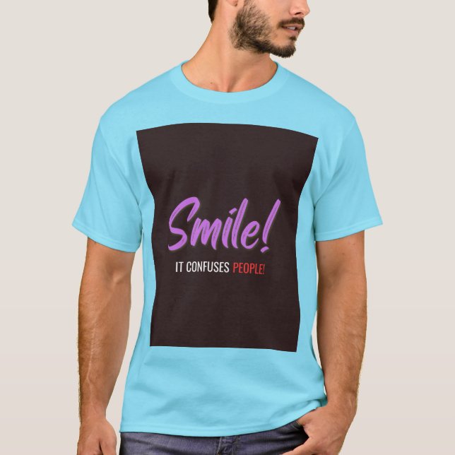 Tshirt för Alla,"Kraftiga Tryck, Fräscha Vibration T Shirt (Framsida)